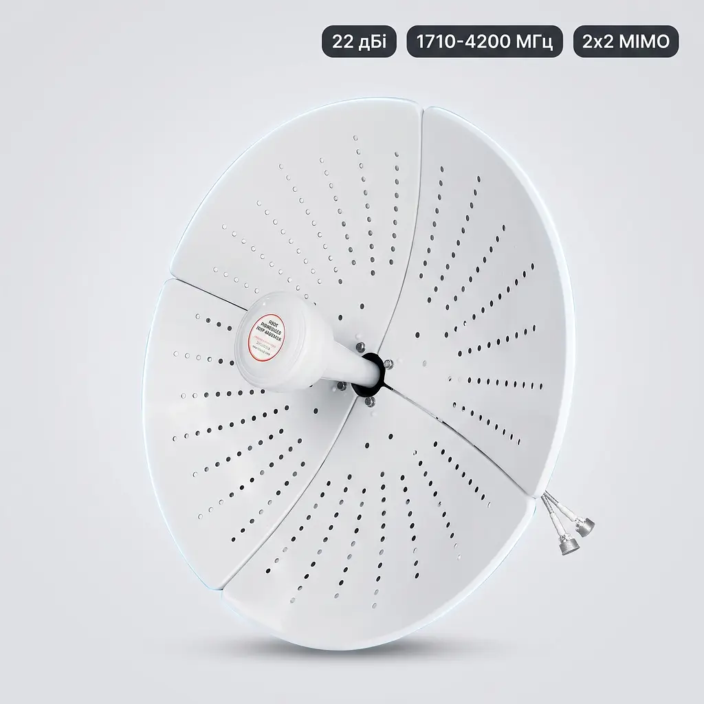 Антена параболічна 4G 5G MIMO SUNCOMM AN-Q26 22 дБі 1710-4200 МГц вулична спрямована - фото 2