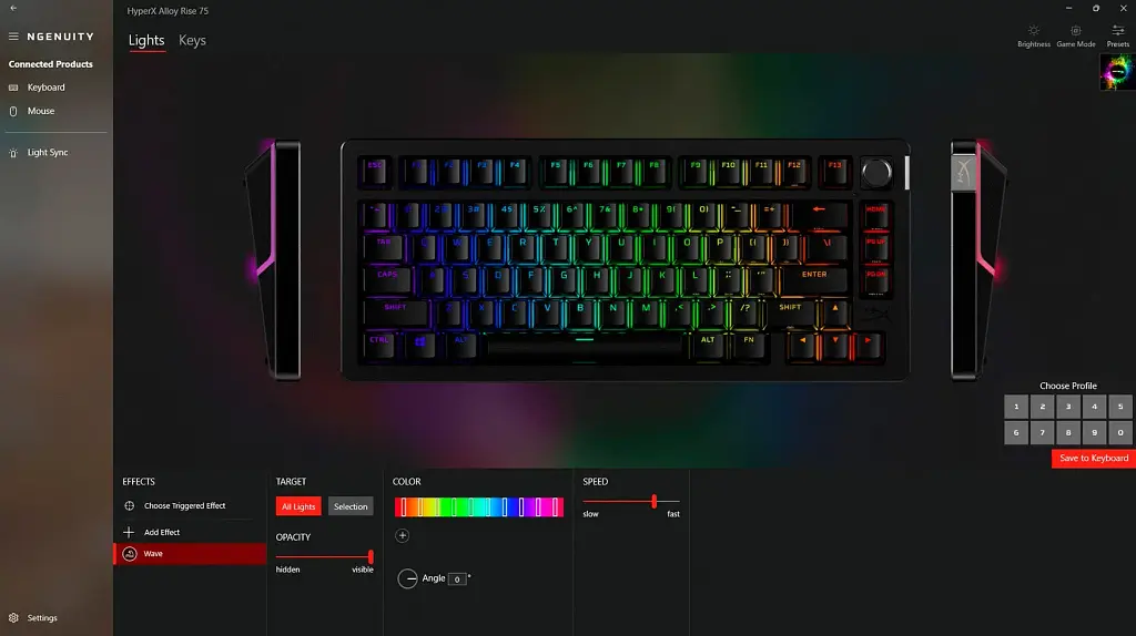 Клавіатура HyperX Alloy Rise 75 PBT HX Red UA Black (7G7A4AA) [116815] - фото 6