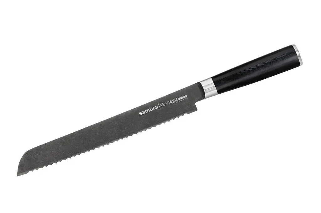 Ніж кухонний для хліба 230 мм MO-V Stonewash (B) Samura kuh0008473