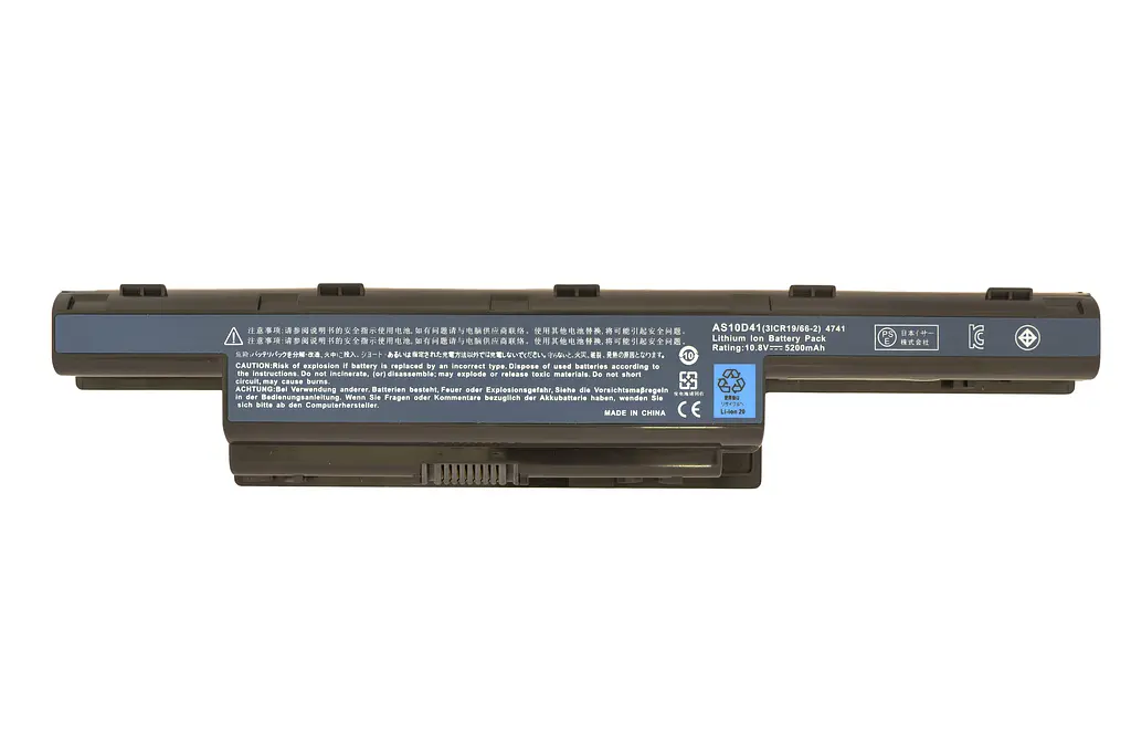Акумулятор для ноутбука Acer Aspire 4551 AS10D31, 5200 mAh, 6cell, 11.1V, Li-ion, чорний - фото 2