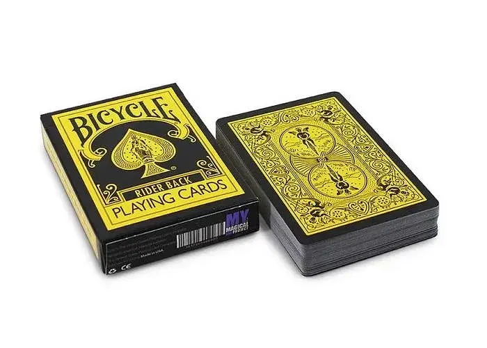 Карты игральные United States Playing Card Company Bicycle - Reverse (Yellow & Black) (ВР_КГБРЕБ) - фото 3