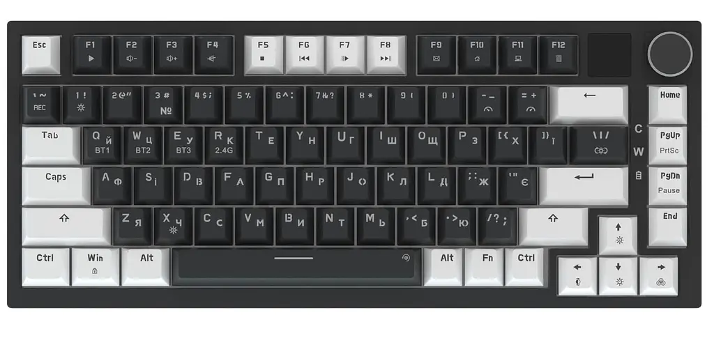 Клавіатура GamePro Asgard Valhalla Pro 75% Rainy switches (MK160B-D-Pro) - фото 2