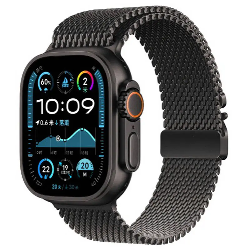 Ремінець Milanese Loop New Design для Apple Watch 38/40/41/42mm(ser.10) Black - фото 2