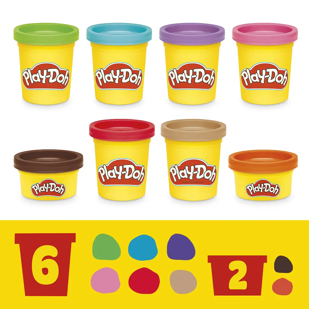 Набор для творчества Hasbro Play-Doh Set Build and Shape с массой для лепки (G0345_G0347) - фото 5