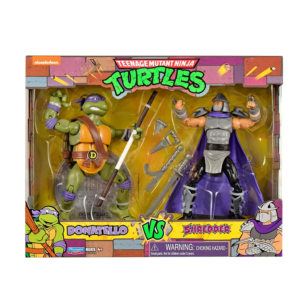 Набір фігурок TMNT Черепашки-ніндзя класичні Донателло проти Шредера, 15 см (81279) - фото 4