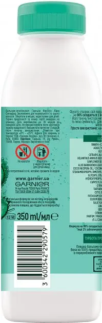 Бальзам Garnier Fructis Superfood Алое, для нормального і сухого волосся, 350 мл - фото 3