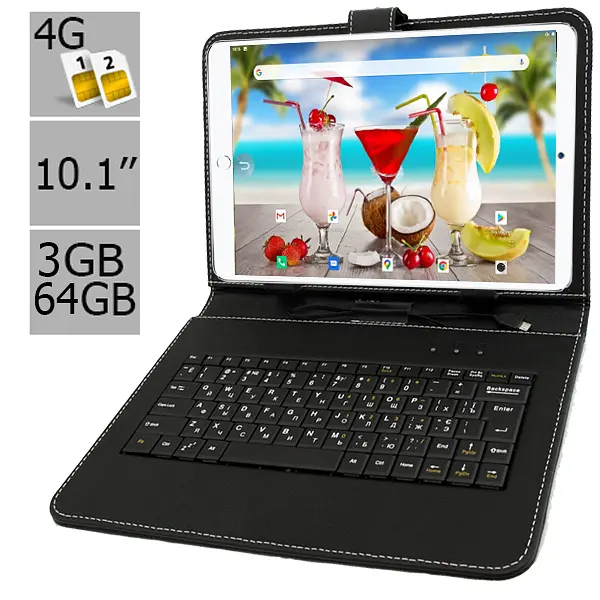 Планшет-телефон Hoozo MT Pad 364 LTE 3/64 Red + Чехол-клавиатура - фото 2