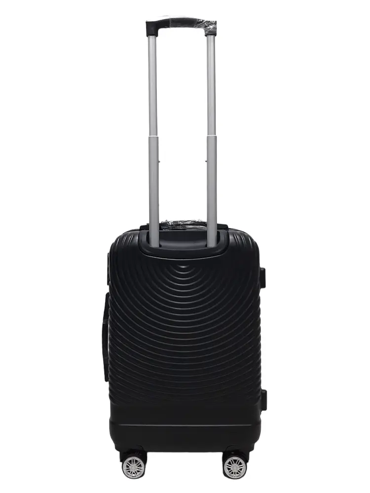 Валіза маленька S ABS-пластик Worldline Airtex 652 60×39×25см 58л Чорний - фото 3