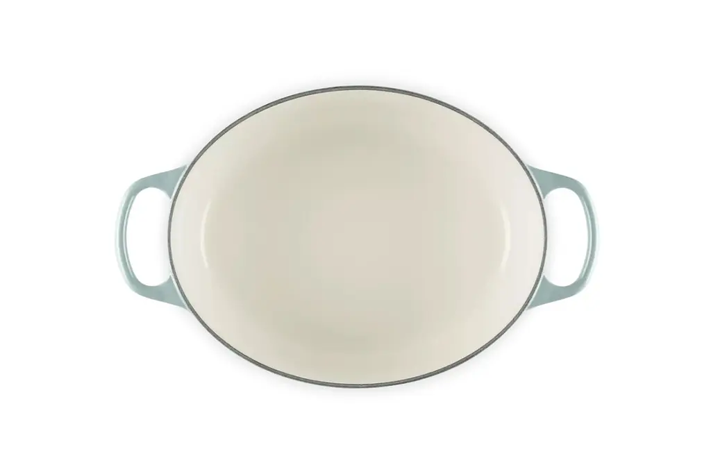Каструля із кришкою Le Creuset Signature Cast Iron Oval Casserole 21178297174430 29 см 4.7 л морська сіль - фото 5