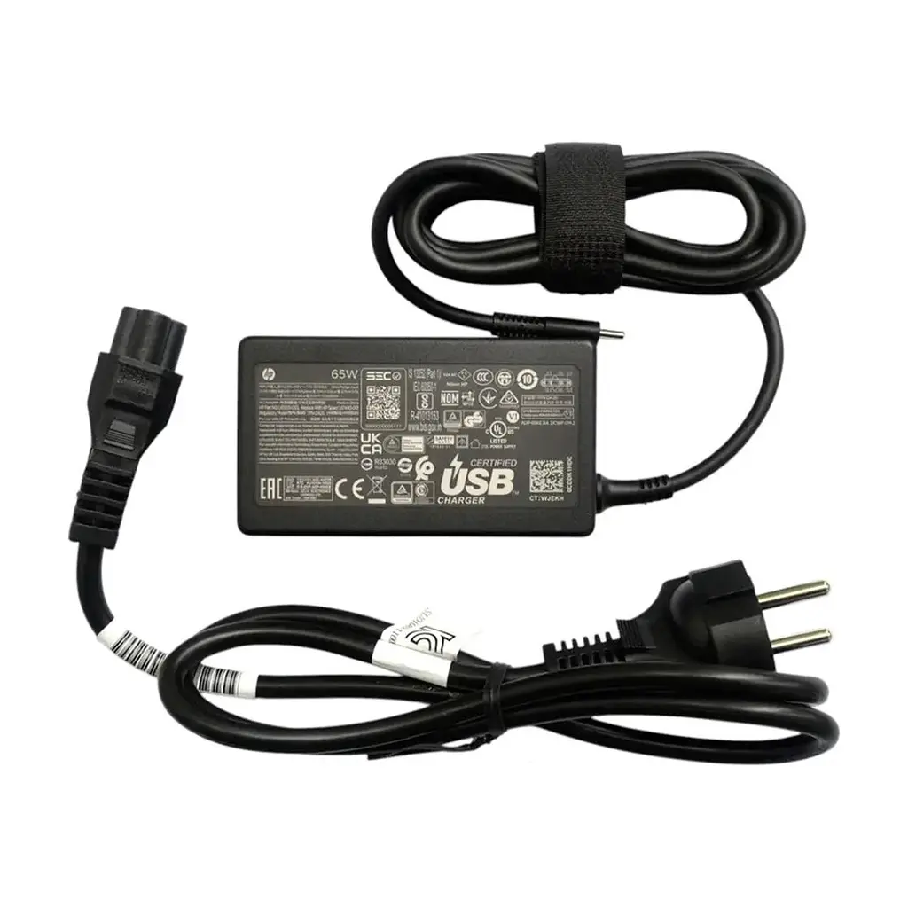 Блок живлення до ноутбуку HP 65W 20V/3.25A, 15V/4.33A, 12V/5A, 9V/3A, 5V/3A, USB type-C (1P3K6AA / A40401)