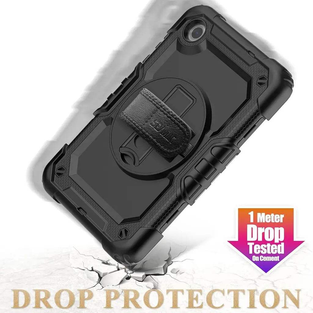 Чохол Rugged 3 Layers броньований протиударний з захистом Lenovo Tab M8 4th Gen TB300 Чорний - фото 7