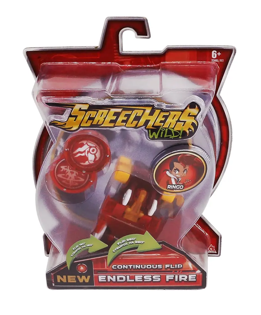Машинка-трансформер Screechers Wild S2 L1 Ендлес Файєр (EU684102) - фото 3