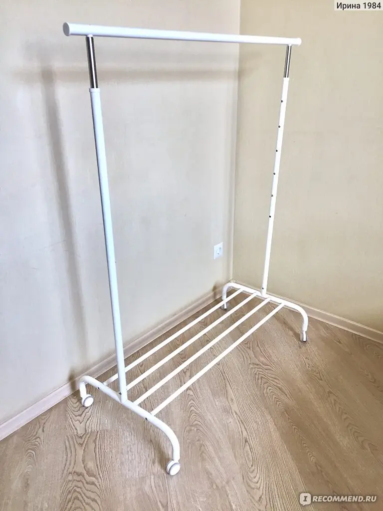 Вішак для одягу IKEA Білий 111×51×126–175 см - фото 3