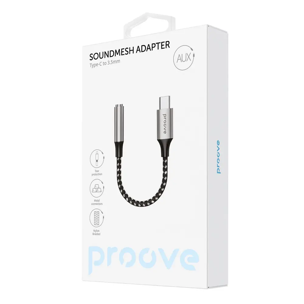 Перехідник AUX Proove SoundMesh Type-C to 3.5mm - фото 2