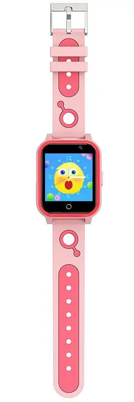 Розумний дитячий годинник Lemfo A9 з GPS, сім картою, 4G LTE, подвійною камерою, прослуховуванням, ліхтариком, відеозвʼязком, 8 ГБ пам'яті та кнопкою SOS Рожевий - фото 4