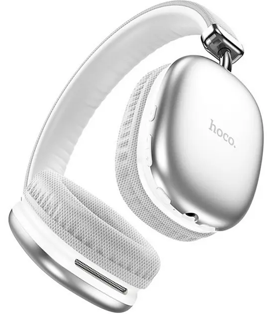 Наушники Hoco W35 Air Triumph BT headphones |BT5.3, AUX/TF, 45h| silver - фото 2