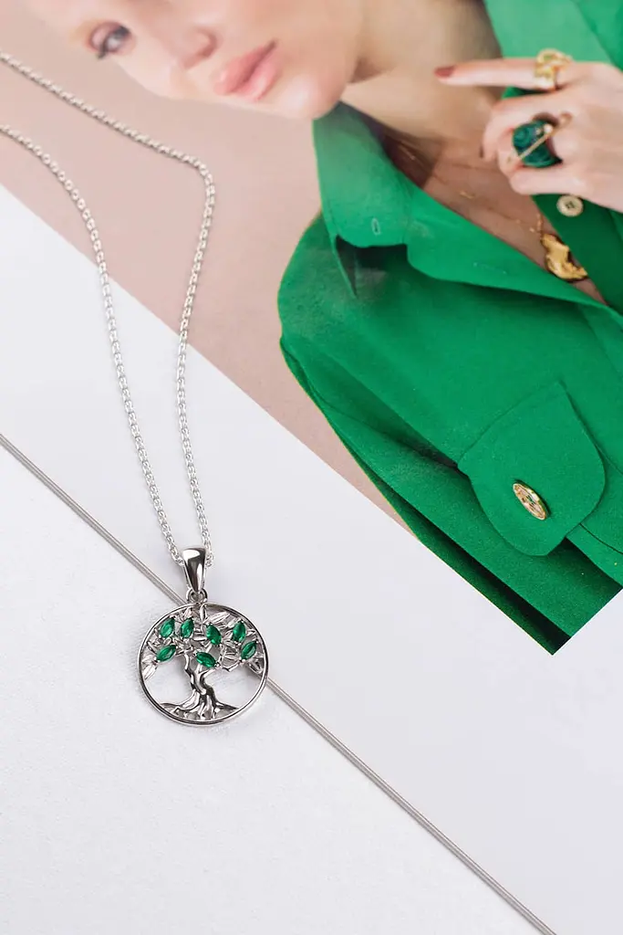 Срібний кулон Дерево життя (7285) - фото 4