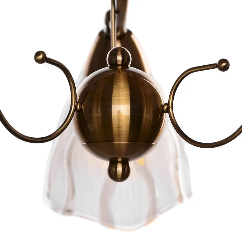 Люстра потолочная Brille классическая E14 40W BZ (LK-268C/3) - фото 3