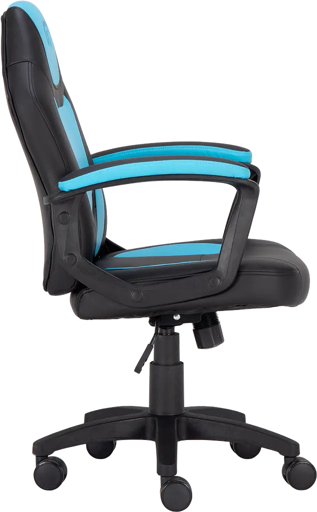 Уценка. Геймерское детское кресло GT Racer черное с синим (X-1414 Black/Light Blue) - фото 2