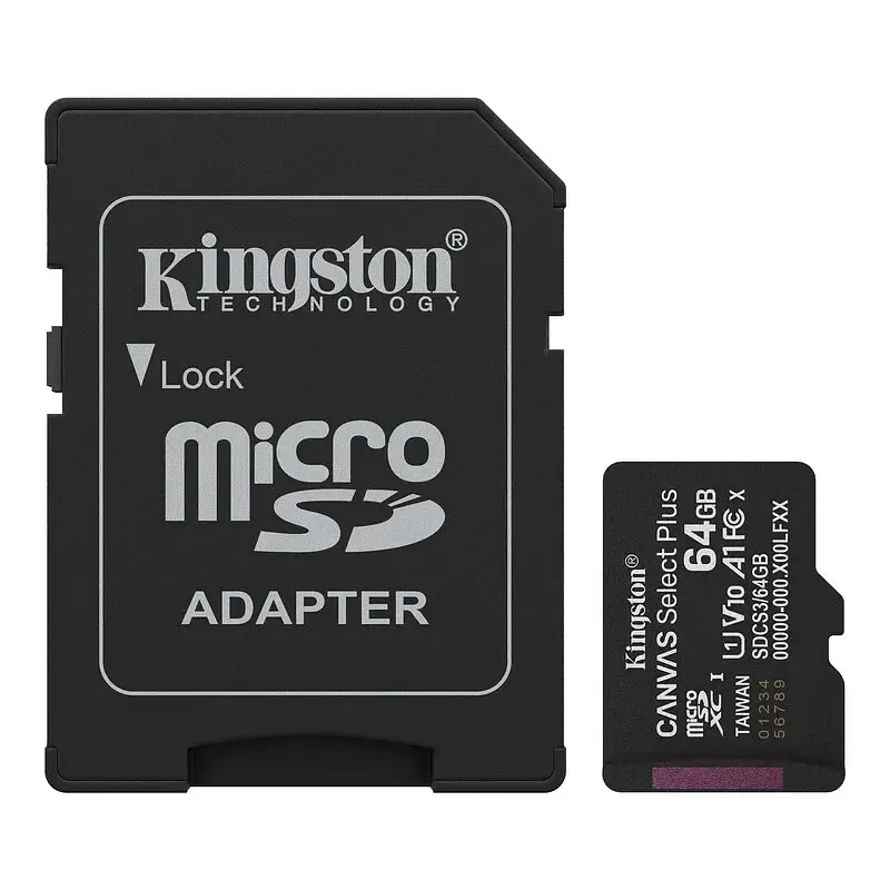 Карта пам"яті Kingston microSDHC 64GB Class10 Gen3 SDCS3/64GB