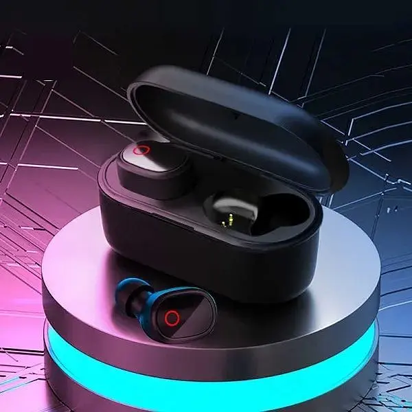 Бездротові навушники WK V20 TWS Bluetooth V5.0: 300 мА/год Siri Black - фото 3