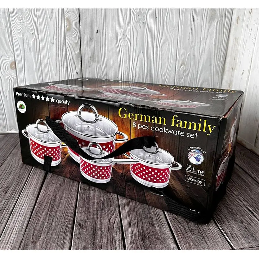 Набір каструль German Family GF-2034 XPRO з багаторівненим дном (24367-2034_1680) - фото 8