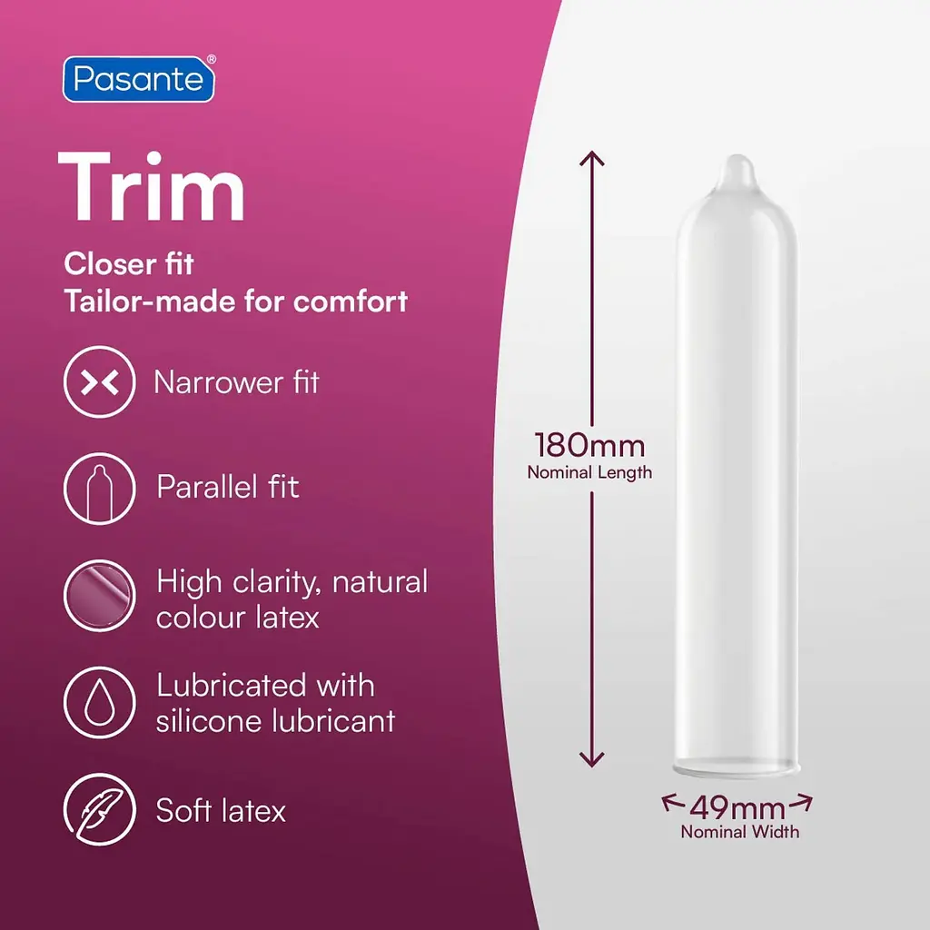 Презервативи Pasante Trim, 12 см - фото 5