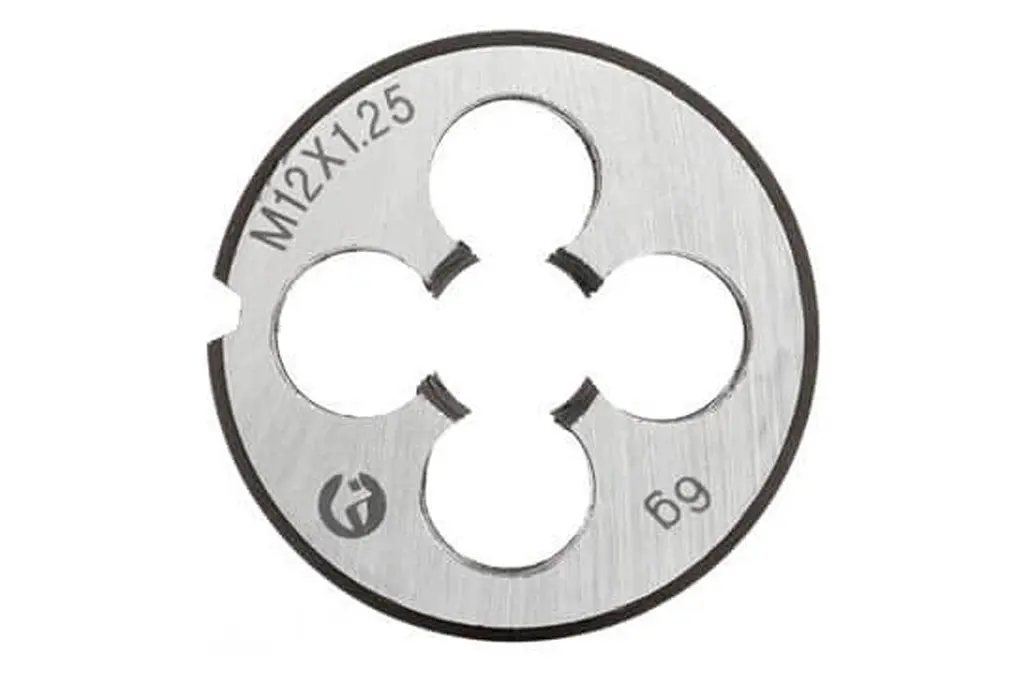 Плашка ручная круглая метрическая Intertool M12 х 1.25 - фото 2