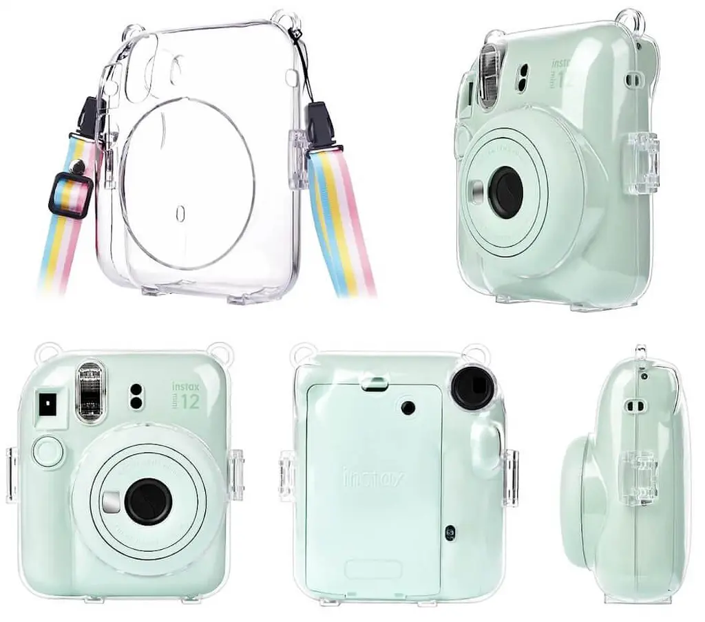 Чехол для фотоаппарата Fujifilm Instax Mini 12 Прозрачный - фото 8