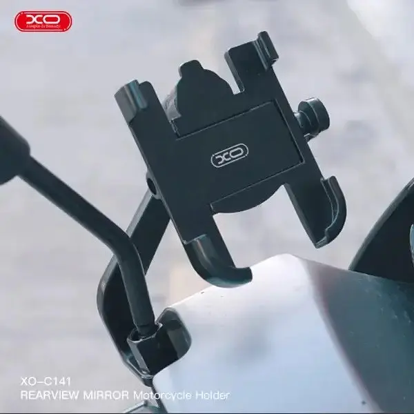 Вело-мотодержатель XO C141 Bicycle Metal Cell Phone Holder черный - фото 6