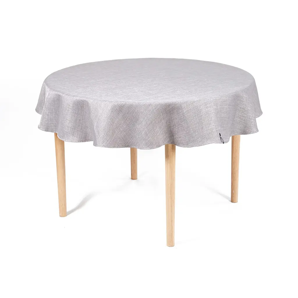 Скатертина кругла Sonex Jordan Ø140 см сіра (SO102567) - фото 2