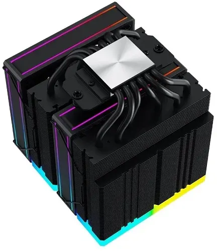 Кулер для процесора FROZN A620 ARGB Black, 2x120 мм, 6 теплових трубок, алюміній/мідь ID-Cooling teh0027869 - фото 5