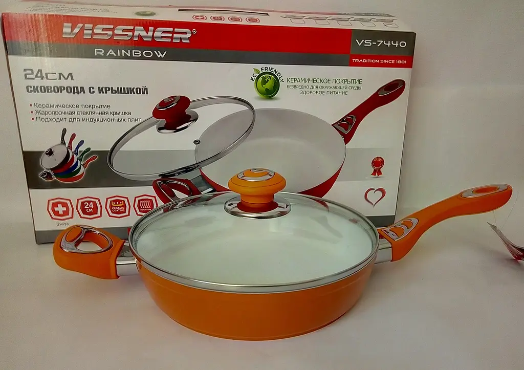 Сковорода Vissner VS 7440-24 см orange