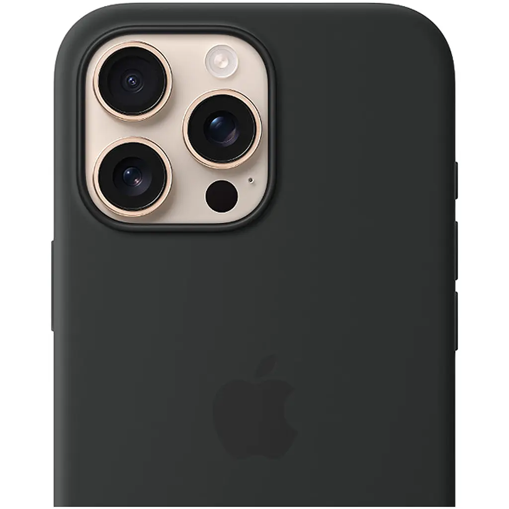 Чохол Silicone Case with MagSafe для Apple iPhone 16 Pro Max Black AAA [116574] - фото 3