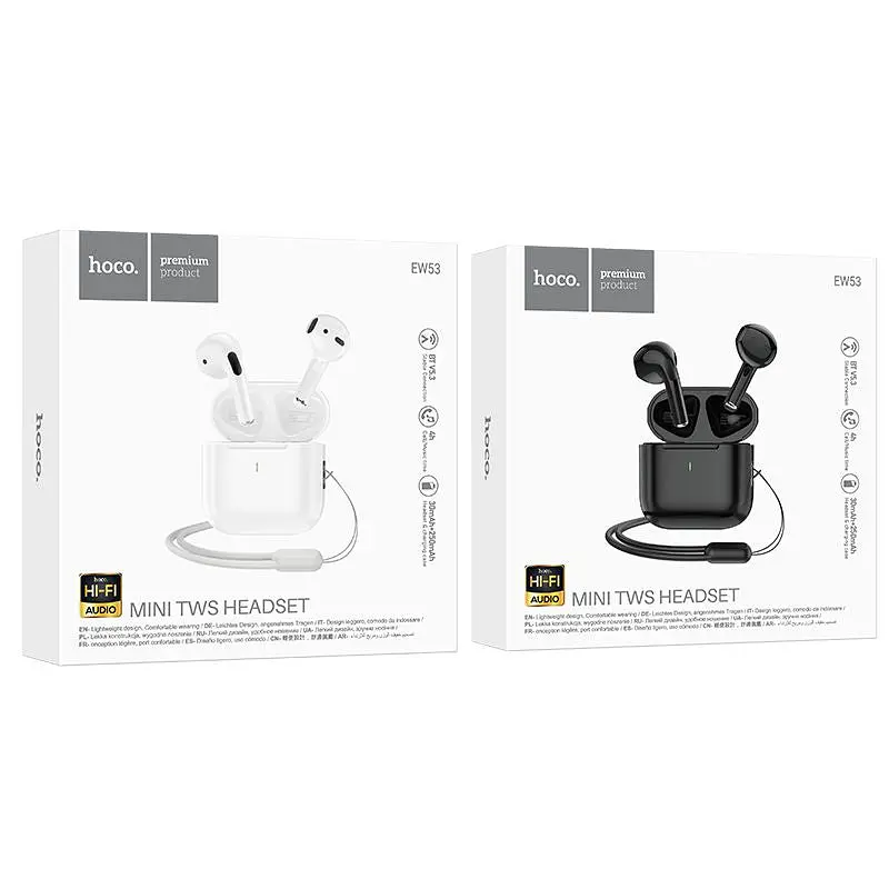 Наушники Hoco EW53 Lucky TWS |BT5.3, 30/250mAh, 4h| white - фото 3
