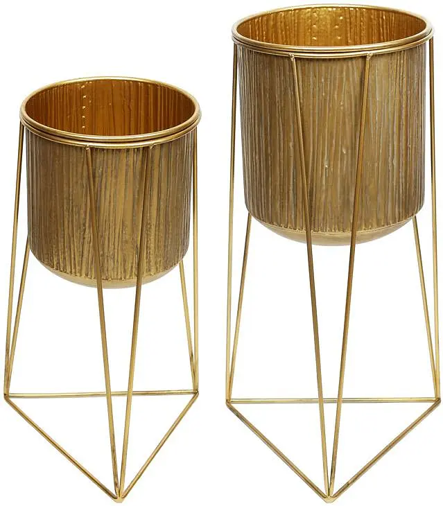 Металлическое кашпо на подставке Cornel BonaDi 34.5х33.5х59 см dec0009153 - фото 2