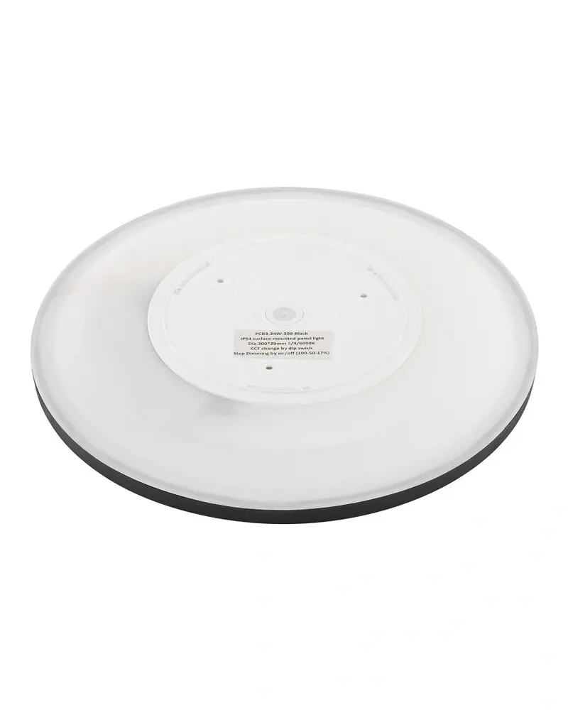 Світильник стельовий TK Lighting 6905 Aqua LED 1x45W 3000K/4000K/6000K 4980Lm IP54 чорний - фото 2