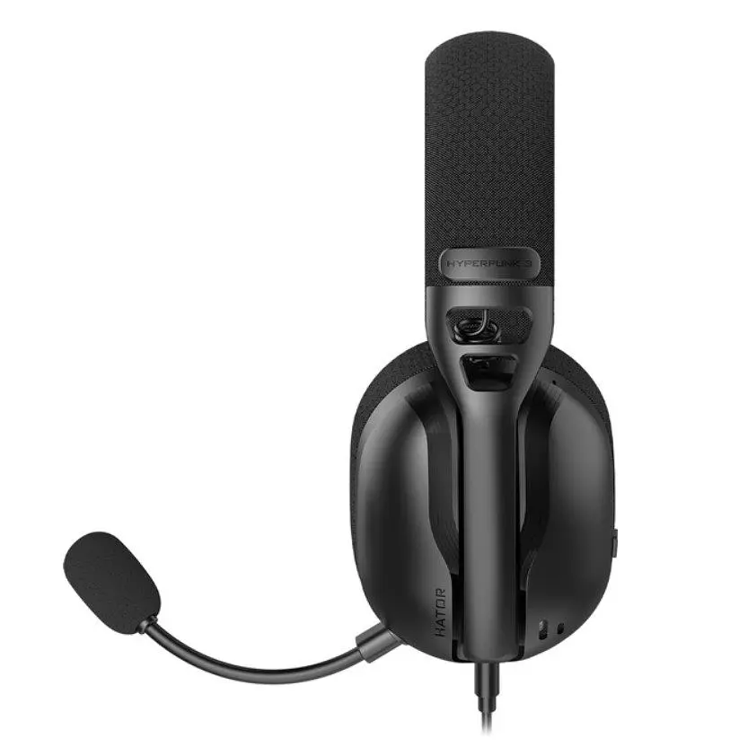 Игровые наушники с микрофоном Hator ESH-01B HYPERPUNK 3 Hi-Res Black - фото 7