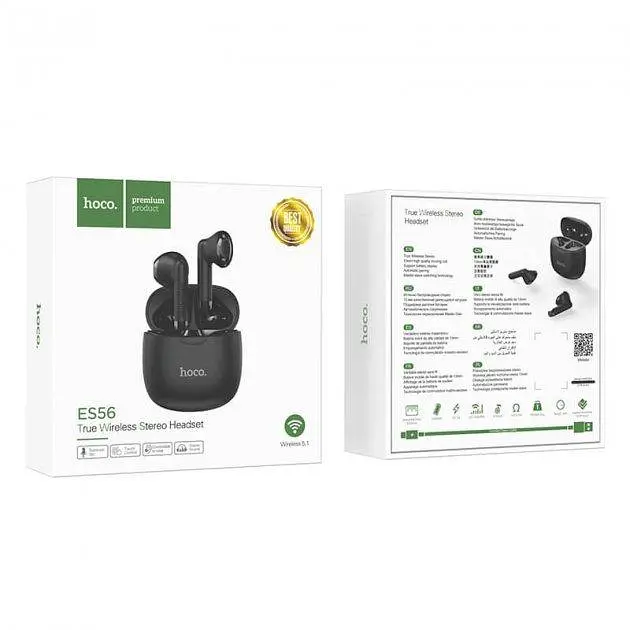 Bluetooth stereo гарнітура HOCO ES56 black - фото 5