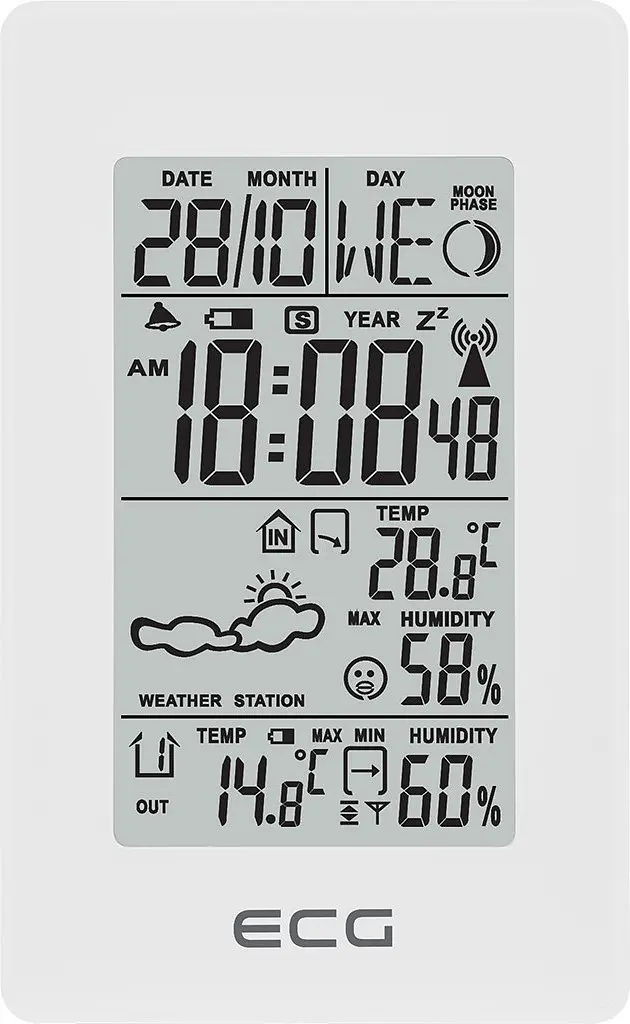 Метеостанція ECG MS 100 White - фото 5