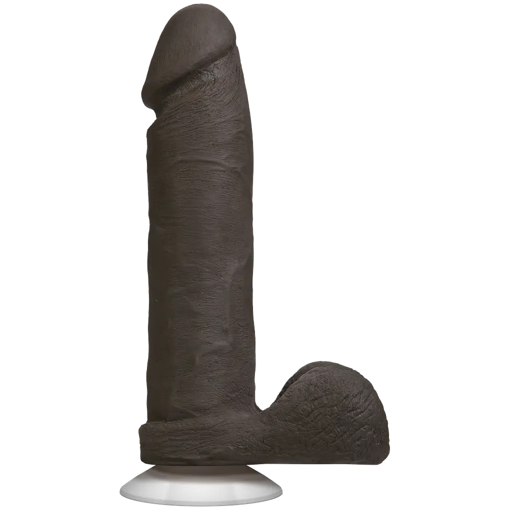 Фалоімітатор на присосці Doc Johnson The Realistic Cock 8 inch Vac-U-Lock, 18.5х5.1 см (чорний)