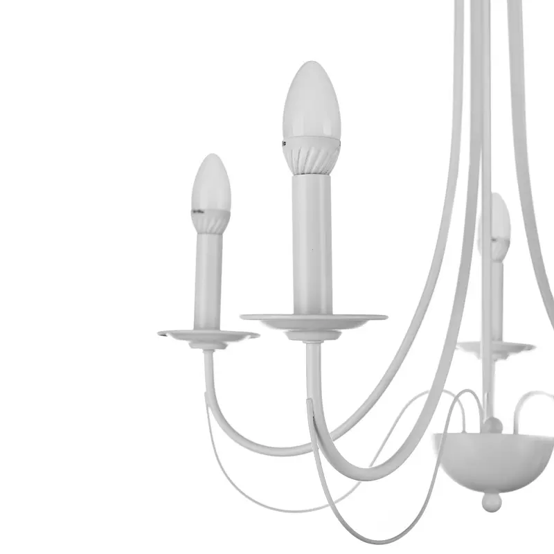 Люстра подвесная Brille свеча E14 40W WH (BKL-590S/5) - фото 5