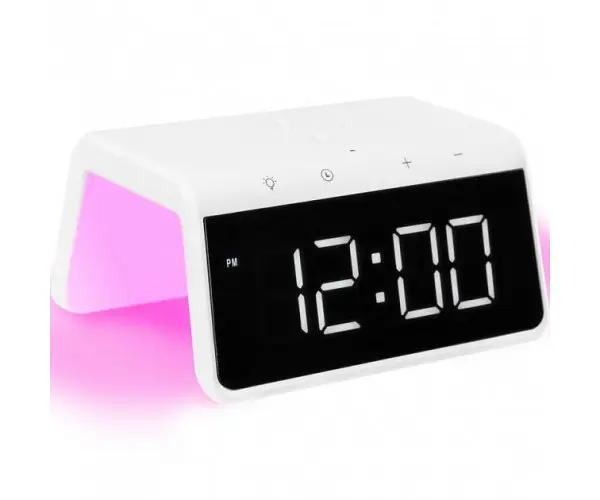 Умные часы настольные Gelius Pro Smart Desktop Clock Time Bridge GP-SDC01 беспроводная зарядка - фото 3