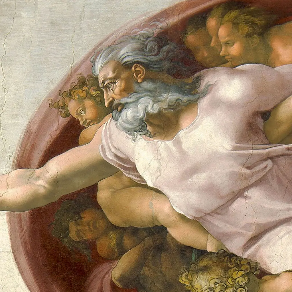 Інтер'єрна картина Створення Адама, Мікеланджело, Michelangelo, Creation of Adam, інтер'єрний декор, 60×120 см (id3421) - фото 6
