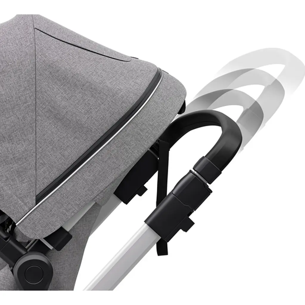 Детская коляска Thule Sleek Aluminum/Gray Melange [11000006] [107627] - фото 7