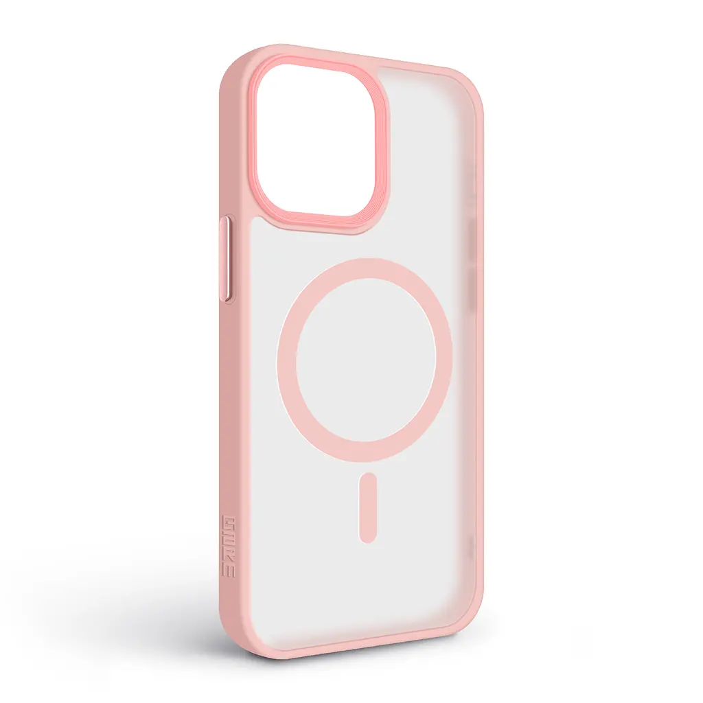Чехол для Apple iPhone 15 Pro Max, Uniq MagCase, розовый, противоударный, панель-накладка с магсейф, ударопрочный TPU+PC, с магнитом MagSafe, поддержка полноценной беспроводной зарядки, ArmorStandart (ARM75288) - фото 2