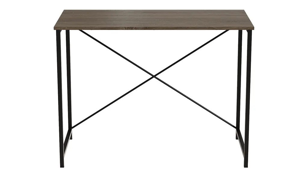 Стол письменный Line Лайт Ferrum-decor 750x1000x500 Черный металл ДСП Дуб Сонома Трюфель 16 мм (FRD-104840) - фото 7