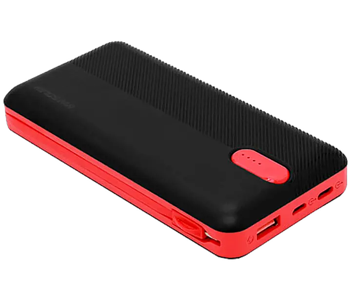 Универсальная зарядная батарея Power Bank Sword SW-20PO3 20000mAh (Micro USB Lightning Type-C) Черно-красный - фото 3