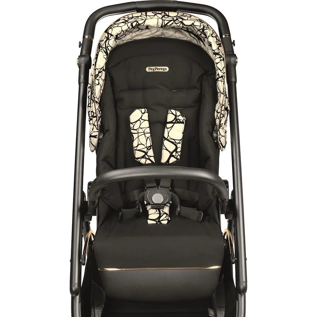 Коляска Peg-Perego Veloce Grafic Gold, 3 в 1, золота з чорним (PACK-VEL31SL50RO01) - фото 17