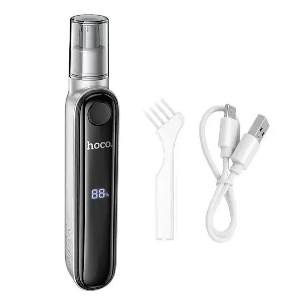 Тример для носа Hoco HP33 Electric Nose Hair Trimmer with Display Grey - фото 3